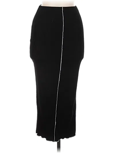 Pre-owned Blanc Casual Skirt In Black
