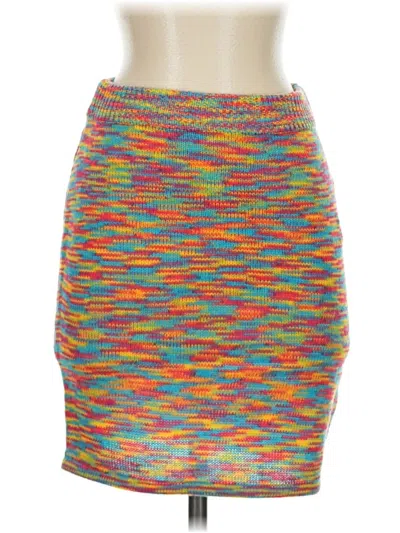 Pre-owned Blanc Casual Skirt In Orange