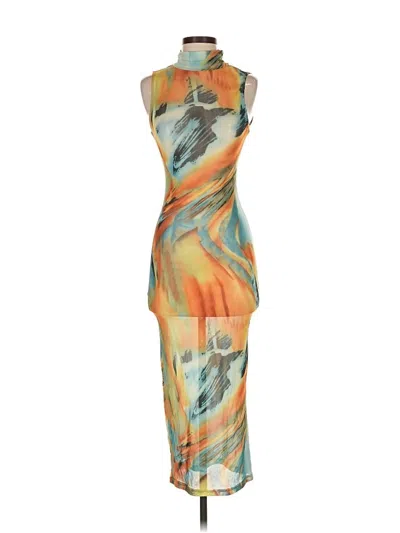 Pre-owned Blanc Cocktail Dress In Orange