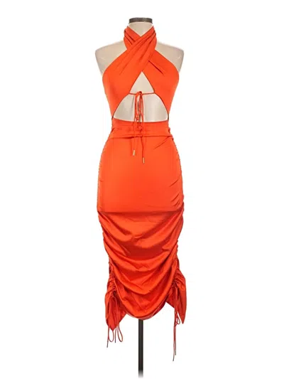 Pre-owned Blanc Cocktail Dress In Orange