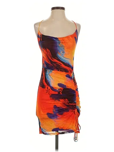 Pre-owned Blanc Cocktail Dress In Orange