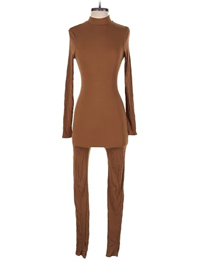 Pre-owned Blanc Jumpsuit In Brown