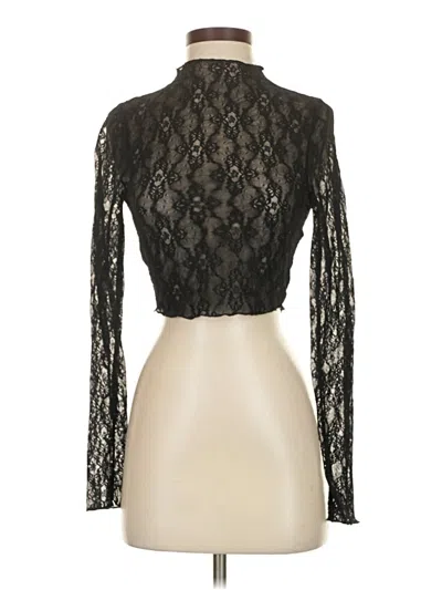 Pre-owned Blanc Long Sleeve Top Black Turtleneck Tops