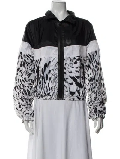 Pre-owned Blanc Noir Animal Print Jacket In Black/white
