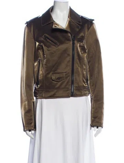 Pre-owned Blanc Noir Biker Jacket
