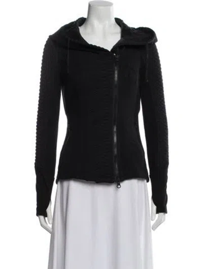 Pre-owned Blanc Noir Biker Jacket In Black