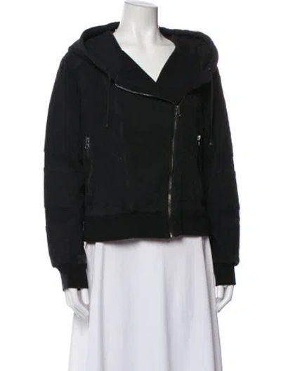 Pre-owned Blanc Noir Biker Jacket In Black