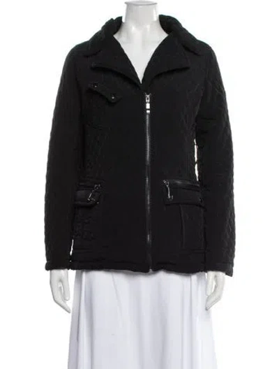 Pre-owned Blanc Noir Biker Jacket In Black