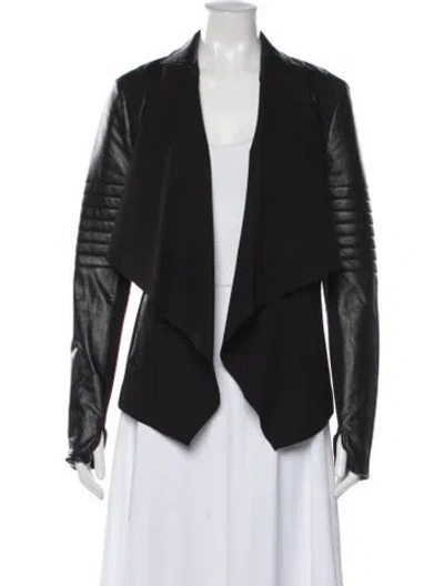 Pre-owned Blanc Noir Biker Jacket In Black