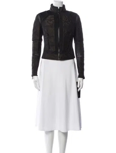 Pre-owned Blanc Noir Biker Jacket W/ Tags In Gray