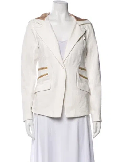 Pre-owned Blanc Noir Blazer In Gray
