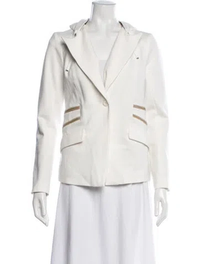Pre-owned Blanc Noir Blazer In White