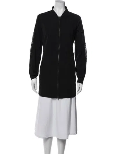Pre-owned Blanc Noir Bomber Jacket In Black