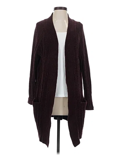 Pre-owned Blanc Noir Cardigan Sweater In Burgundy