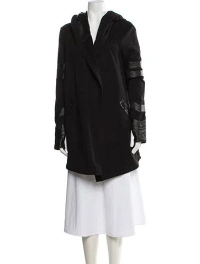 Pre-owned Blanc Noir Coat In Black