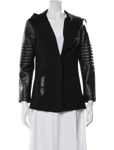 Pre-owned Blanc Noir Coat In Black