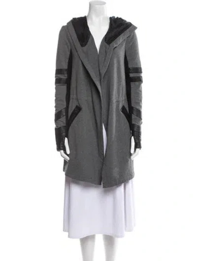 Pre-owned Blanc Noir Coat In Gray