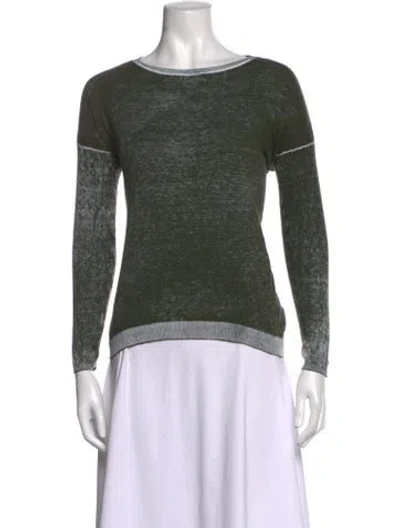 Pre-owned Blanc Noir Crew Neck Sweater In Green