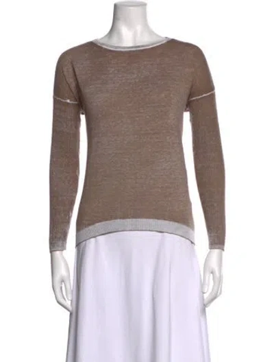 Pre-owned Blanc Noir Crew Neck Sweater In Neutrals