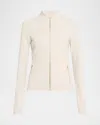 Blanc Noir Directional Rib Jacket In Pumice Stone