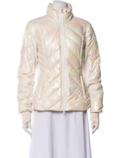 Pre-owned Blanc Noir Down Coat In Neutral