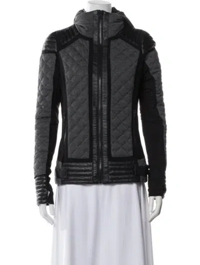 Pre-owned Blanc Noir Down Jacket In Black