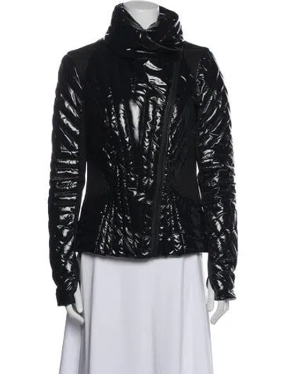 Pre-owned Blanc Noir Down Jacket In Black