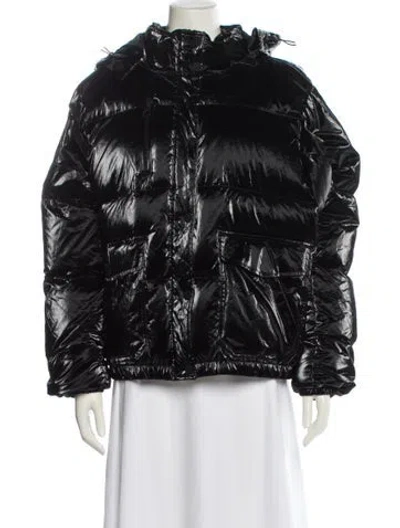 Pre-owned Blanc Noir Down Jacket In Black