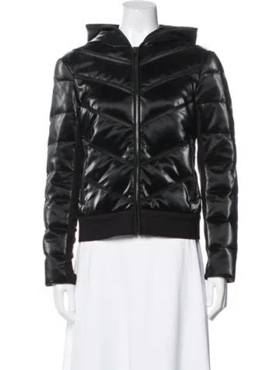 Pre-owned Blanc Noir Down Jacket In Black