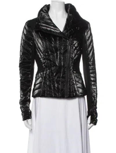 Pre-owned Blanc Noir Down Jacket In Black