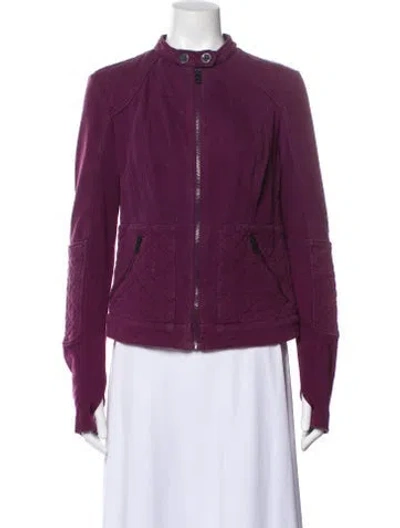 Pre-owned Blanc Noir Down Jacket In Purple
