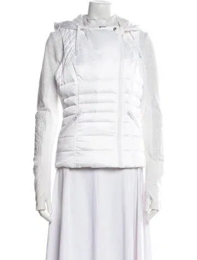 Pre-owned Blanc Noir Down Jacket In White