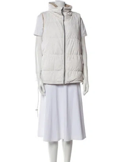 Pre-owned Blanc Noir Down Jacket In White