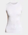 Blanc Noir Full Length Solid Infinity Top In White