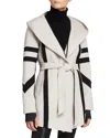 Blanc Noir Handmade Mid-length Wool Traveler Jacket In White