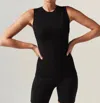 Blanc Noir Infinity Top In Black In Black