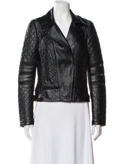 Pre-owned Blanc Noir Leather Jacket In Black
