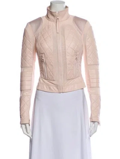 Pre-owned Blanc Noir Leather Jacket In Pink