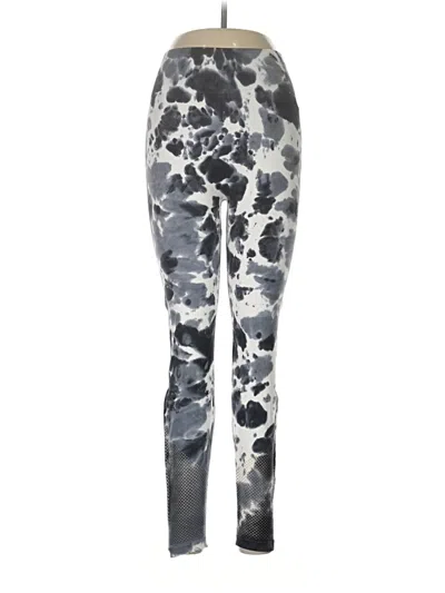 Pre-owned Blanc Noir Leggings In Silver