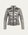 Blanc Noir Lightweight Packable Puffer Jacket In Graphite