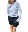Blanc Noir Maitri Sweatshirt In Pearl/white In Blue