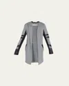 Blanc Noir Maitri Traveler Active Jacket In Charcoal Heather Black
