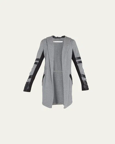 Blanc Noir Maitri Traveler Active Jacket In Charcoal Heather Black