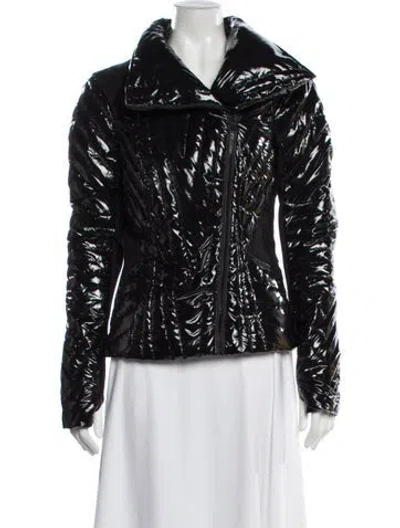 Pre-owned Blanc Noir Nylon Biker Jacket In Black