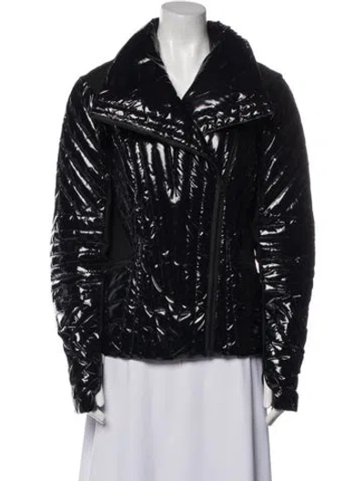 Pre-owned Blanc Noir Nylon Down Jacket In Black