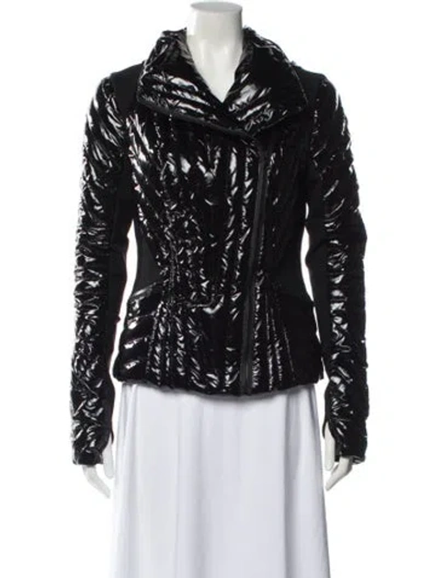 Pre-owned Blanc Noir Nylon Down Jacket In Black