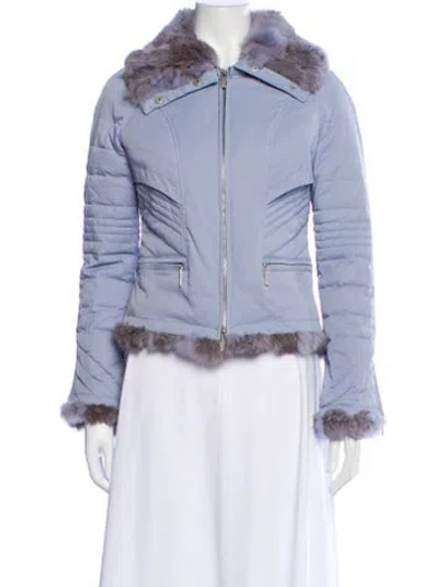 Pre-owned Blanc Noir Nylon Down Jacket In Blue