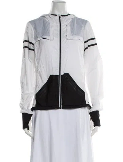 Pre-owned Blanc Noir Nylon Performance Jacket In White