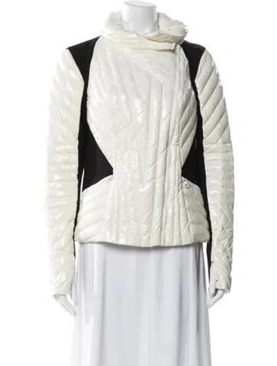 Pre-owned Blanc Noir Nylon Striped Jacket In Neutral