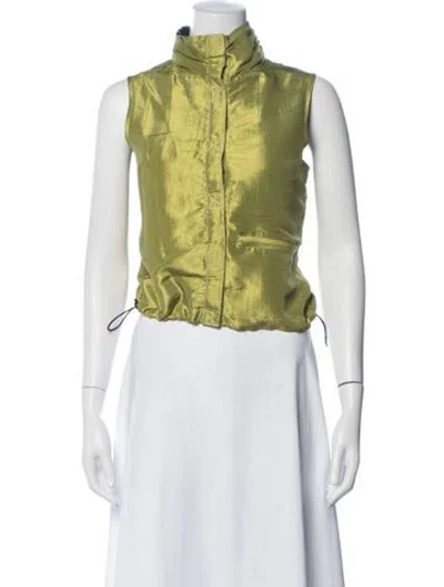 Pre-owned Blanc Noir Nylon Vest In Green